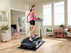 women on a bowflex treadlimber