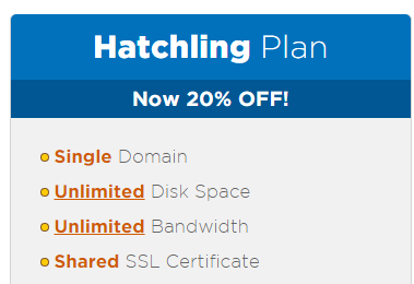 hostgator hatchling plan